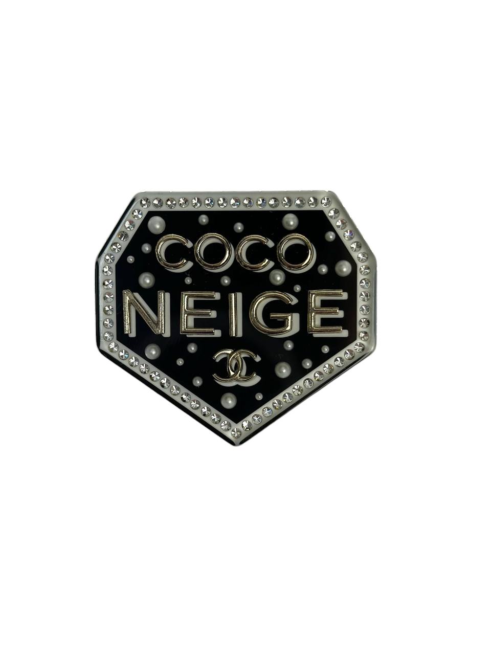 Брошка Coco Neige з перлинами та кристалами #1