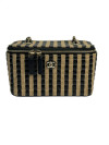 Сумка Raffia Jute у смужку з ланцюжком #1