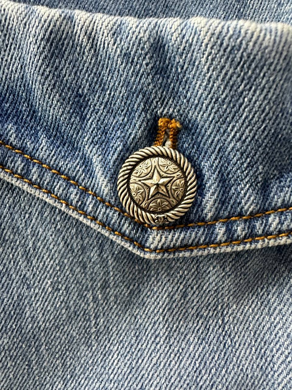 Джинсова сукня з вирізом на спині #4