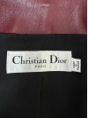Куртка косуха зі шкіри кольору бордо #5