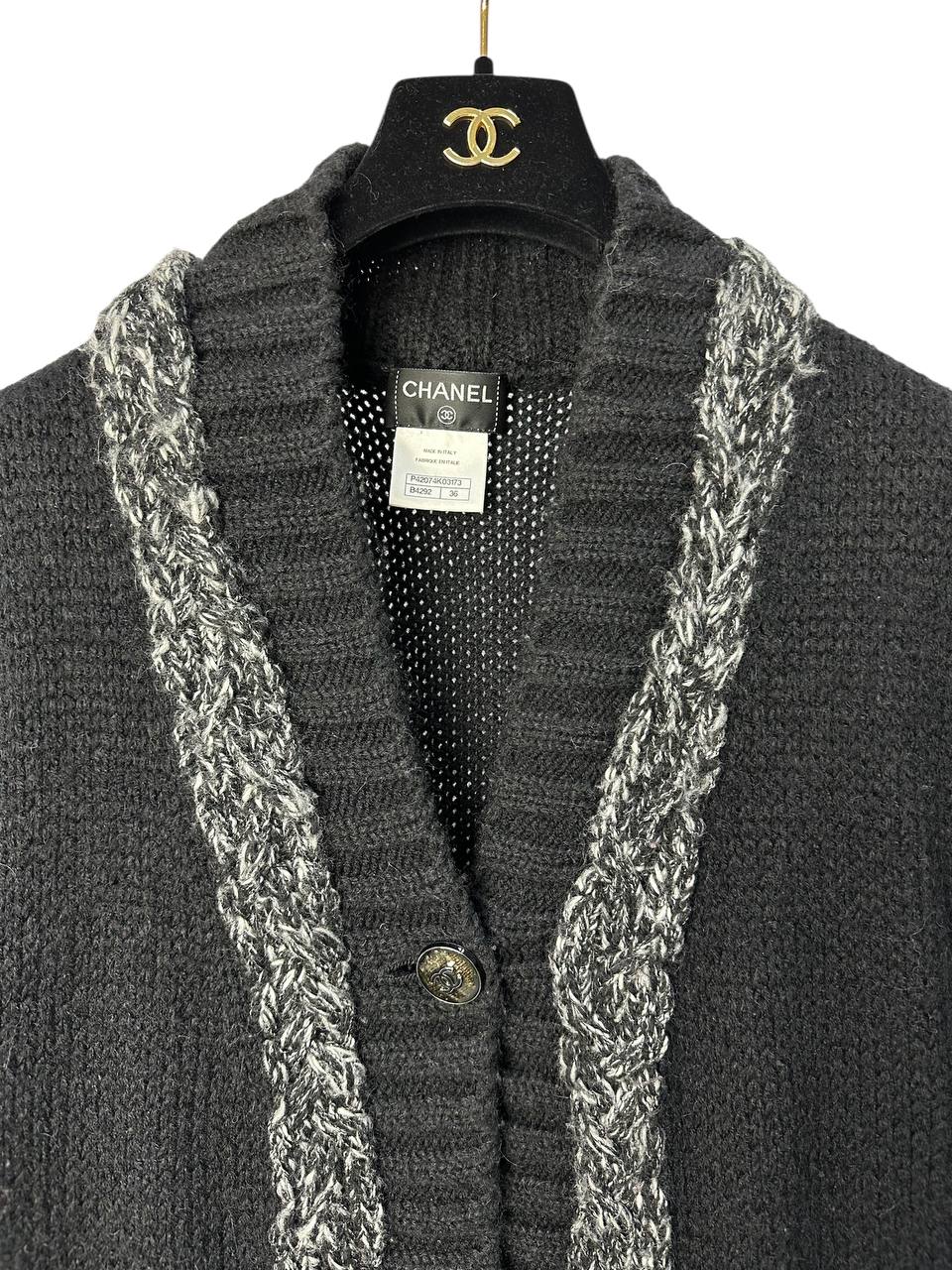 Chanel в’язаний жилет із контрастною обробкою #3