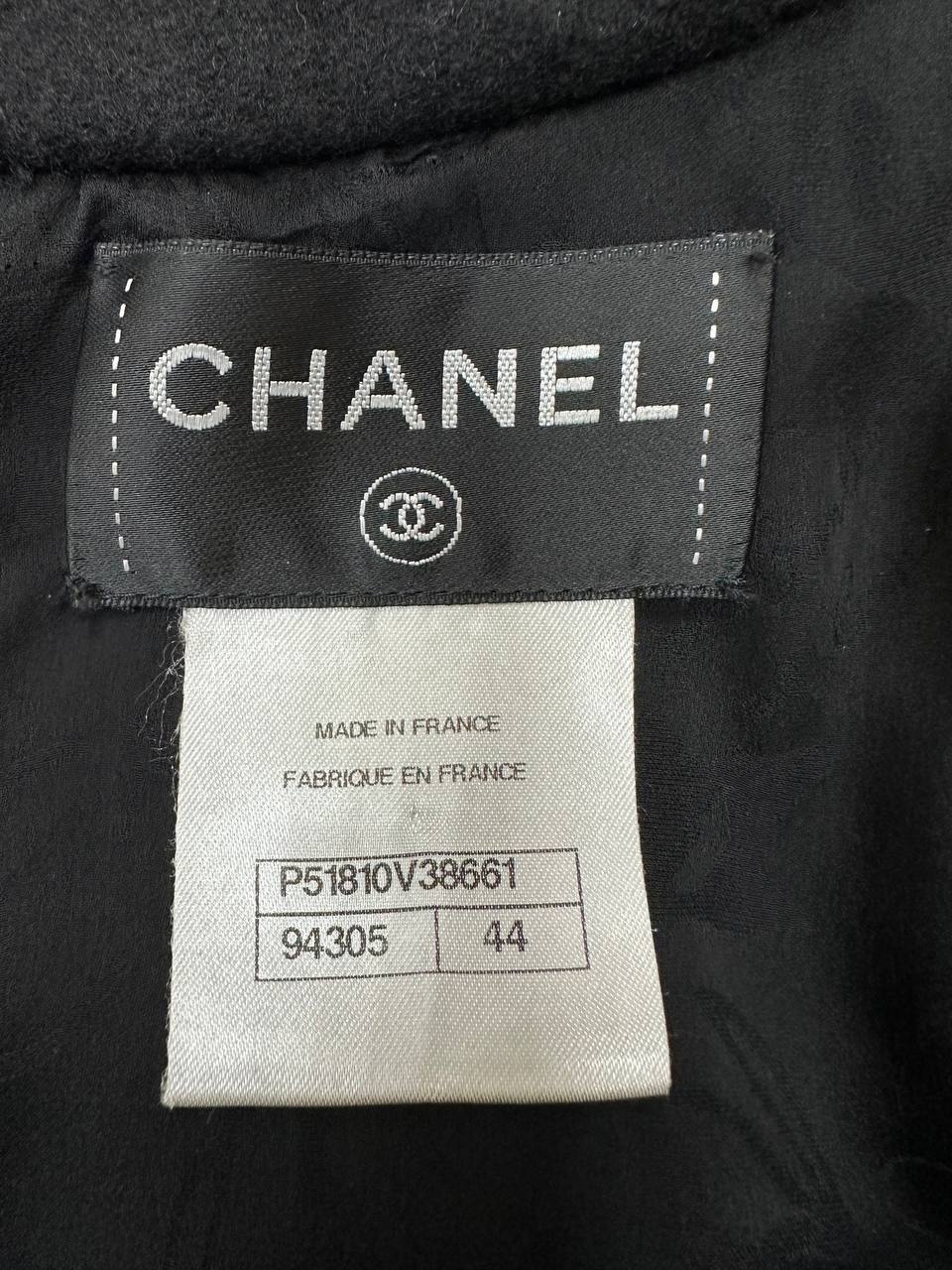 Chanel чорна вовняна сукня колекція Зальцбург #5