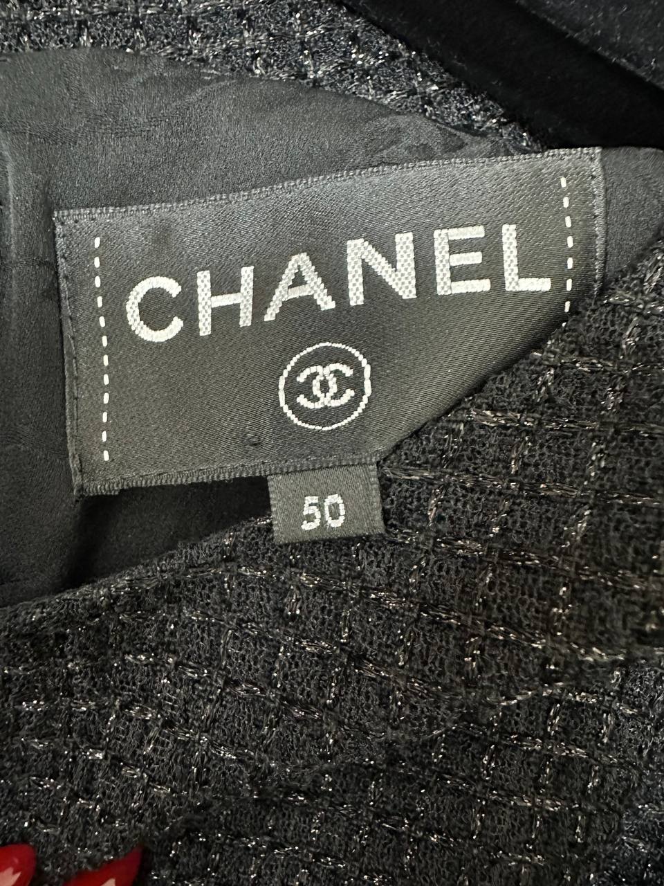 Chanel приталена сукня з текстурної тканини #5