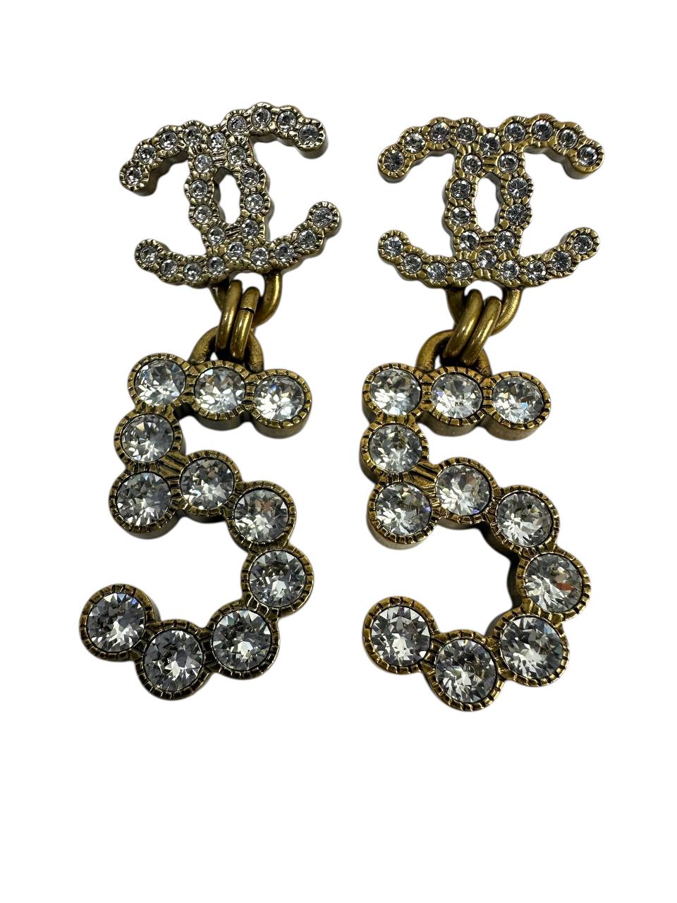 Chanel сережки з кристалами 5