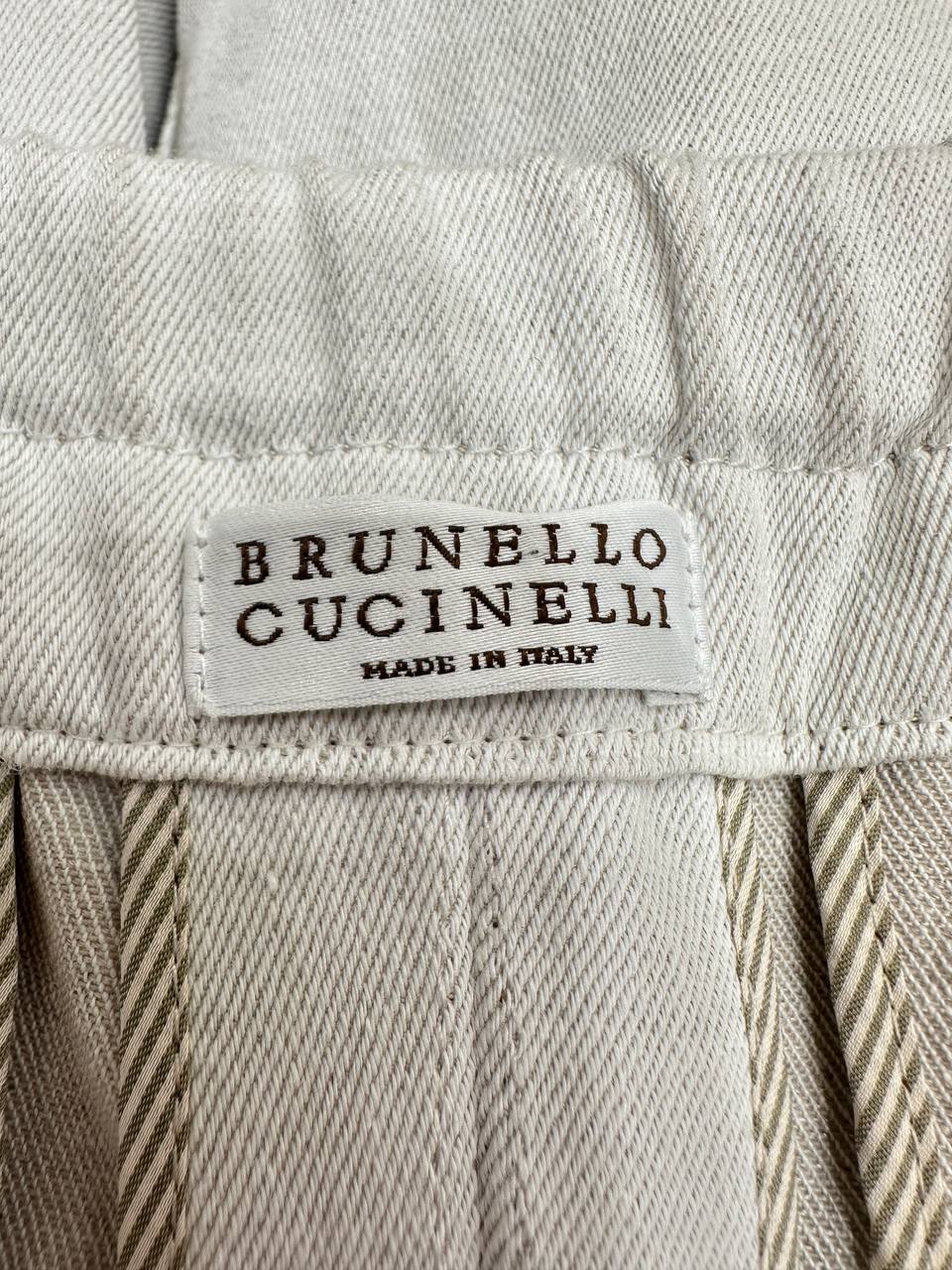 Brunello Cucinelli штани з бавовни та льону #4