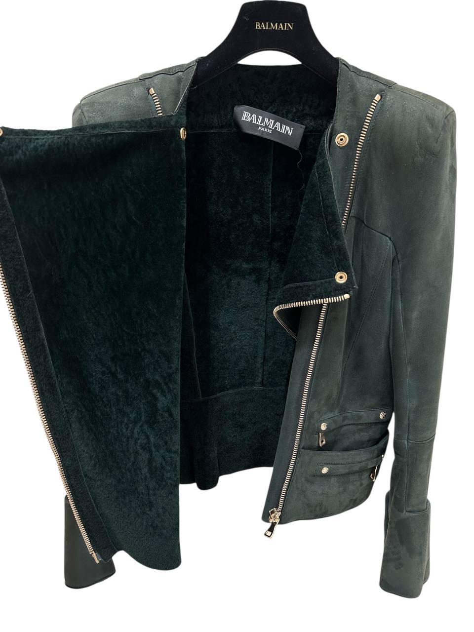 Balmain дублянка з натуральної  шкіри #5