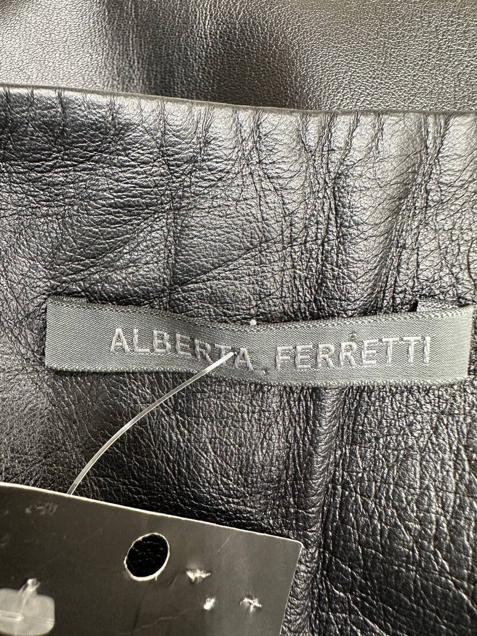 Alberta Ferretti шкіряні брюки #4