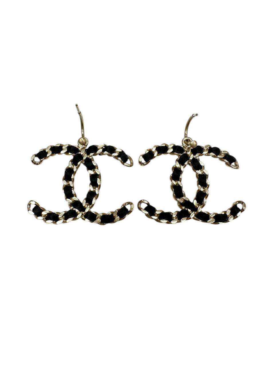 Chanel сережки з логотипом cc