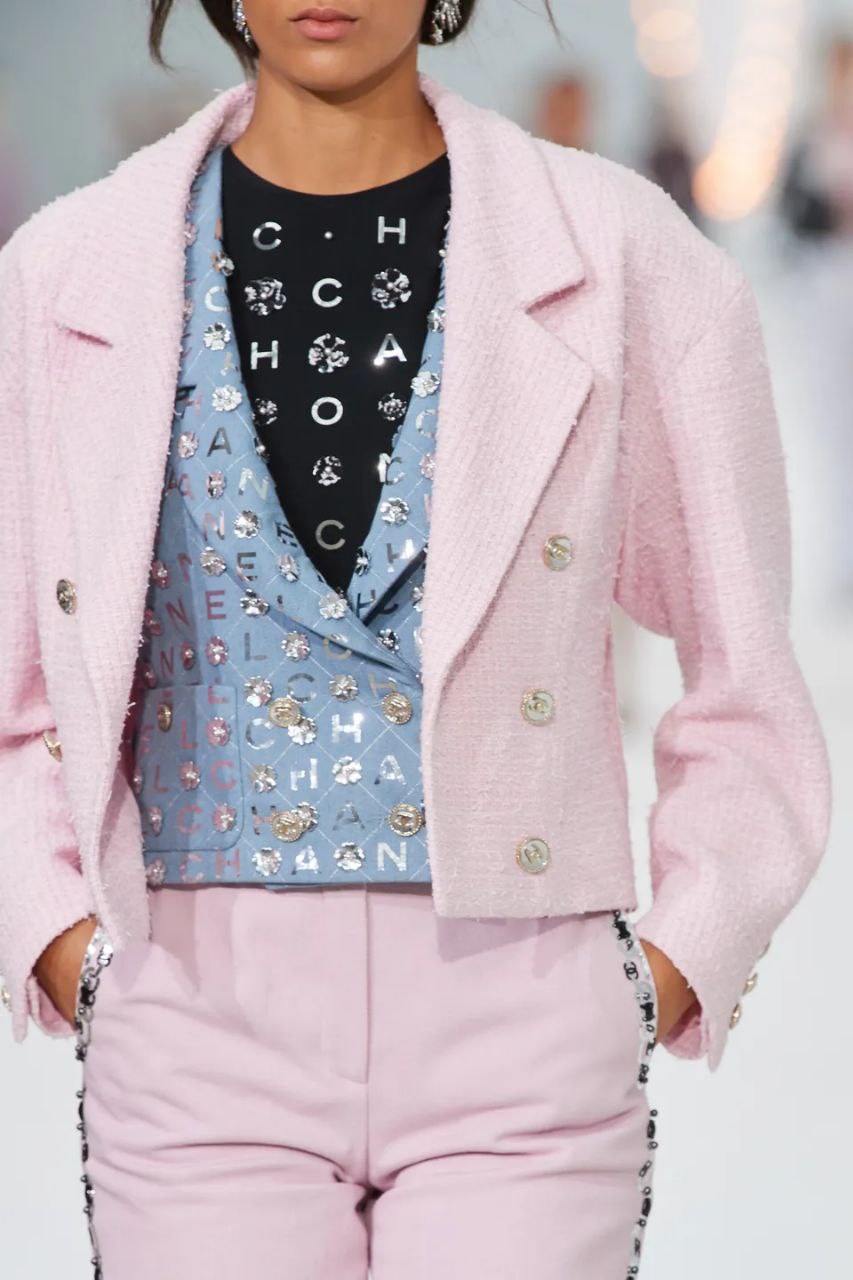 Chanel топ з перлами та аплікаціями #2
