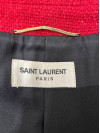 Saint Laurent твідовий жакет із золотистими ґудзиками #7