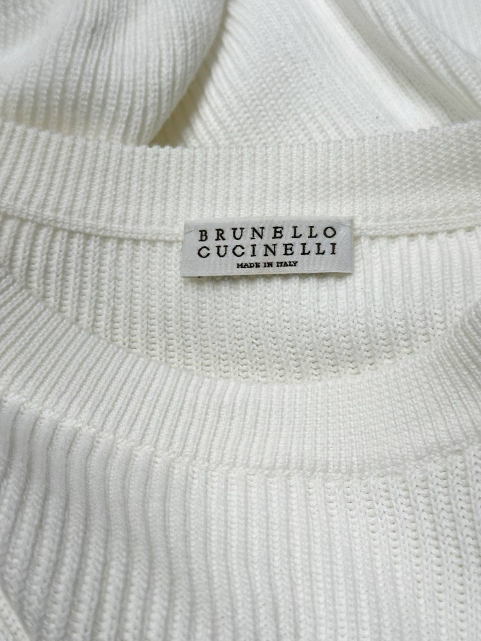 Brunello Cucinelli білий бавовняний світшот #5