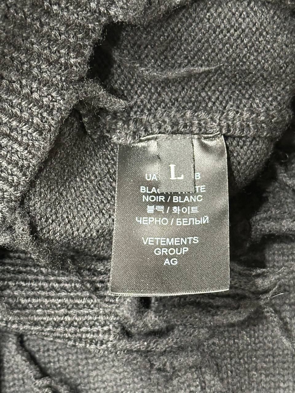 Vetements светр oversize з принтом анархії #8