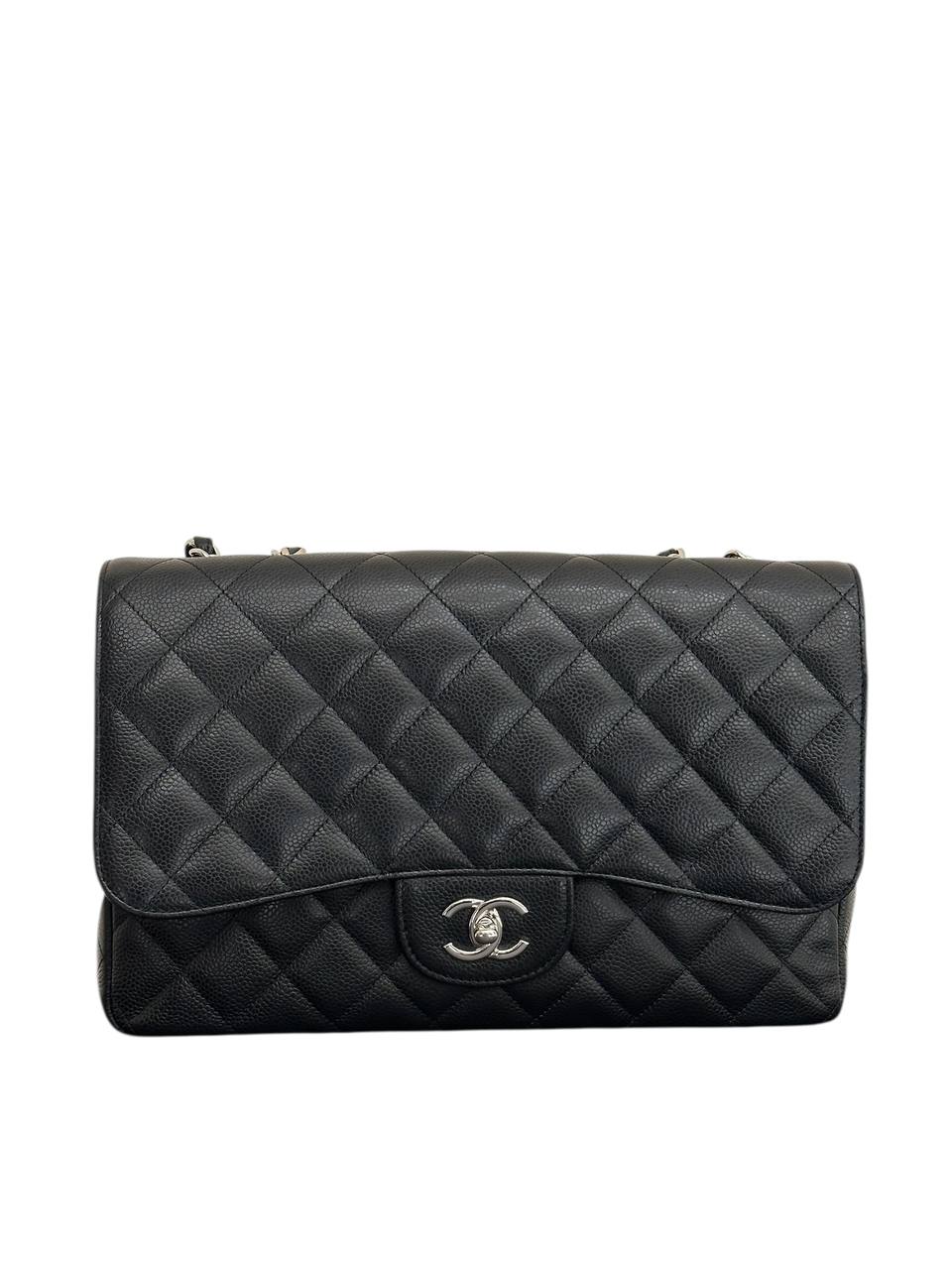Chanel сумка flap зі шкіри caviar #3