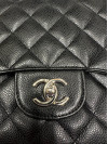 Chanel сумка flap зі шкіри caviar #7
