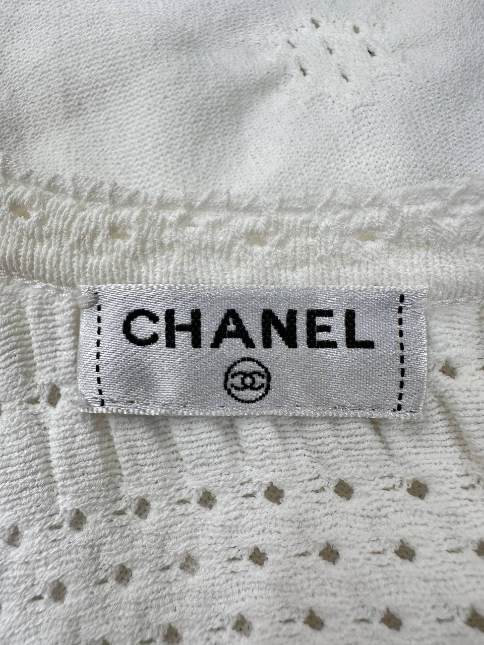 Chanel трикотажна сукня без рукавів з фактурним візерунком #5