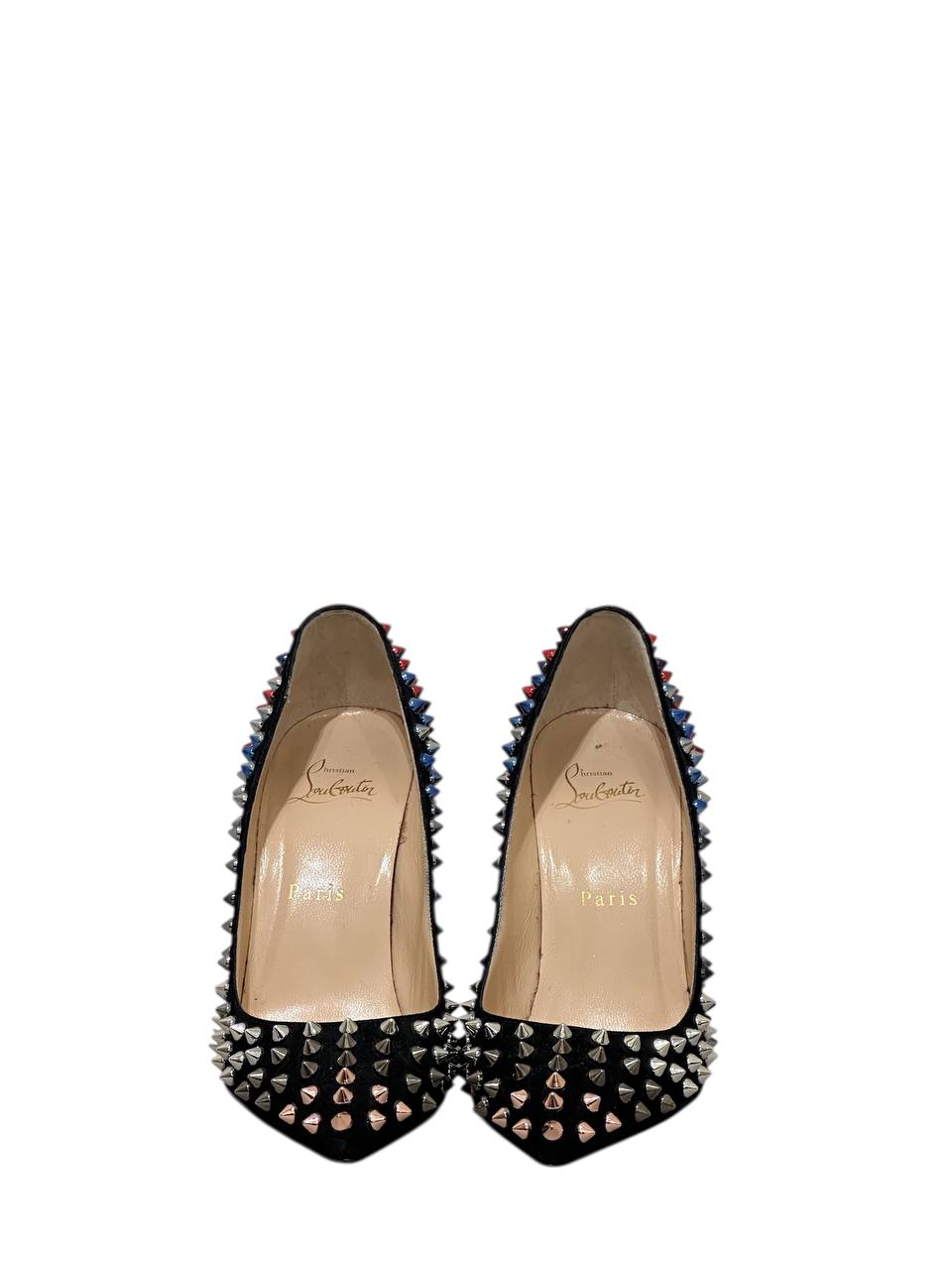 Christian Louboutin туфлі-човники на шпильці з шипами #4