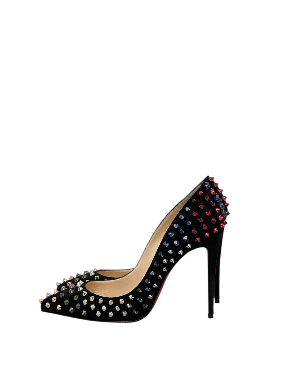 Christian Louboutin туфлі-човники на шпильці з шипами