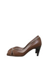 Salvatore Ferragamo шкіряні туфлі з відкритим мисом #1