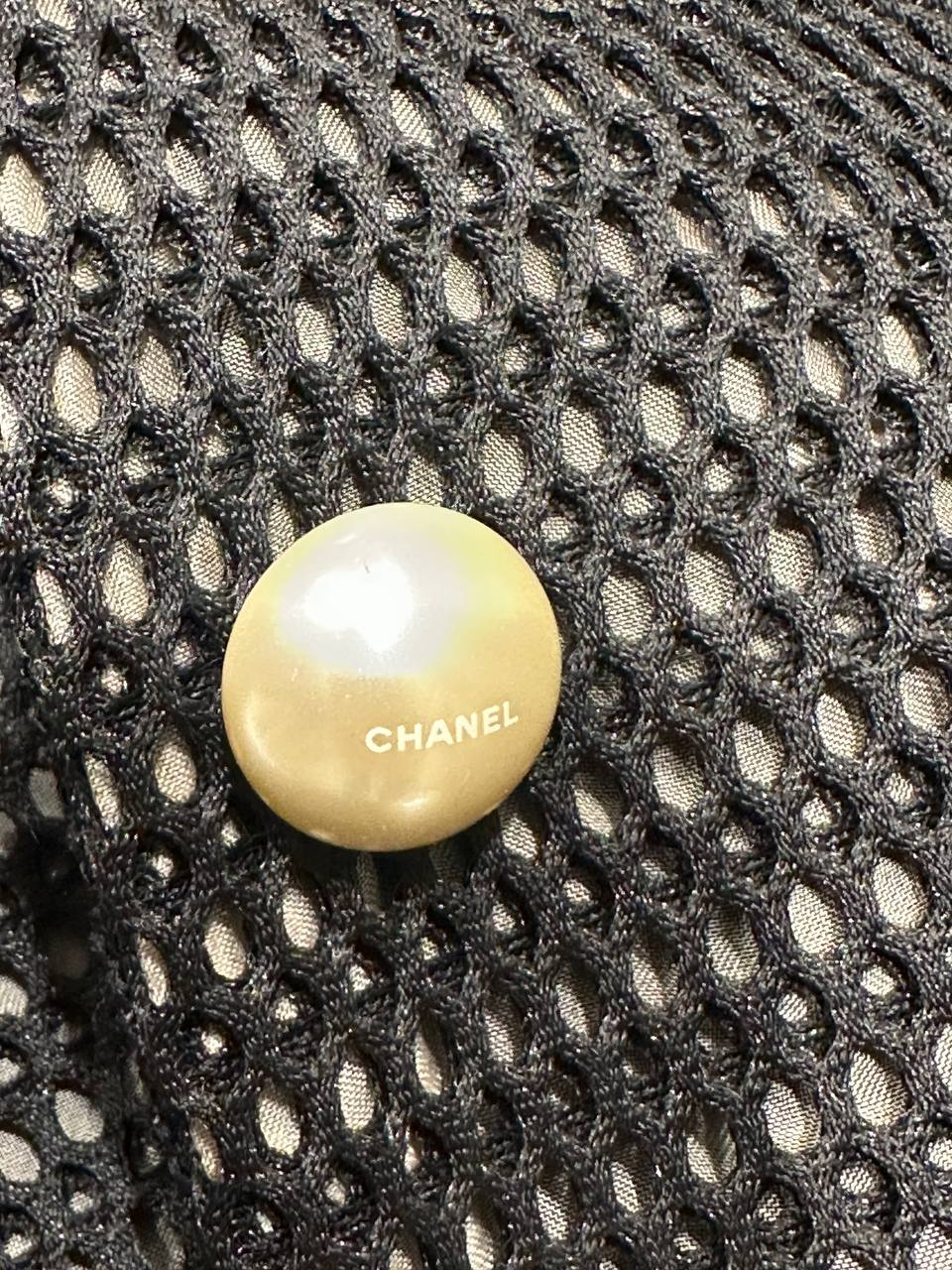 Chanel костюм с сетчатой текстурой черный #4
