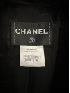 Chanel жакет укороченный черный с атласными лацканами #8