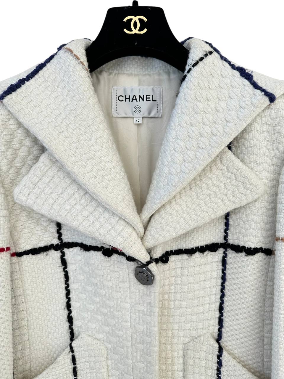 Chanel жакет твідовий білий Hamburg Métiers d’Art 2018 #11