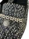 Chanel твидові туфлі з ланцюгом #6