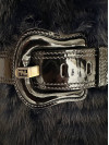 Fendi норкова шуба з поясом #3