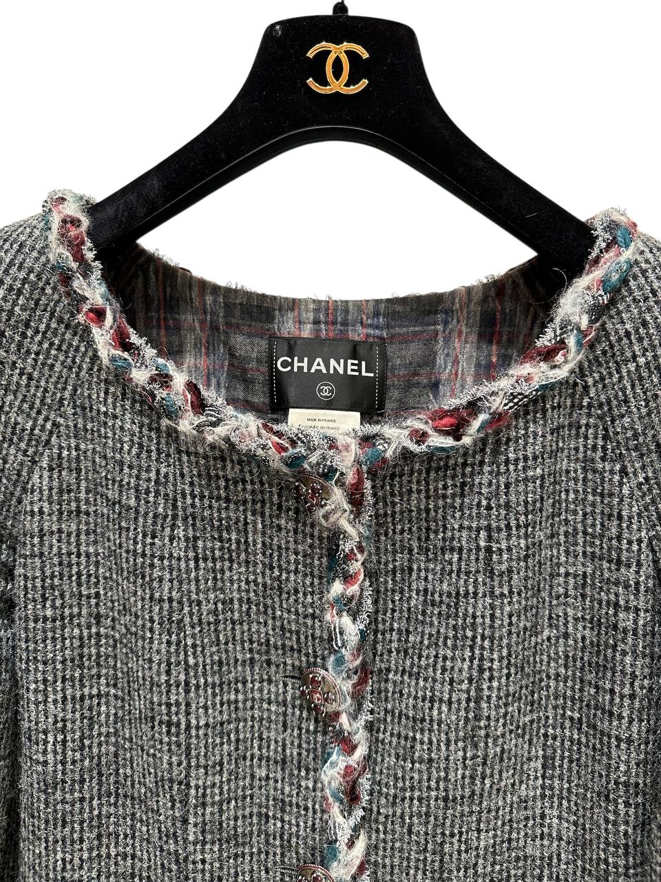 Chanel твідовий жакет з контрастною обробкою #3