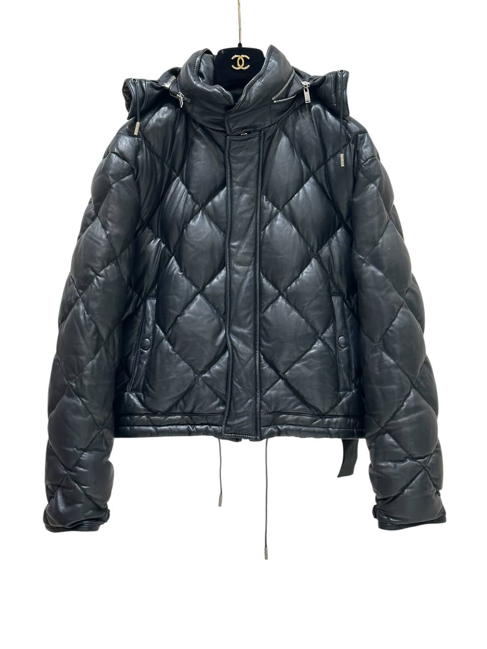 Saint Laurent шкіряний пуховик #3