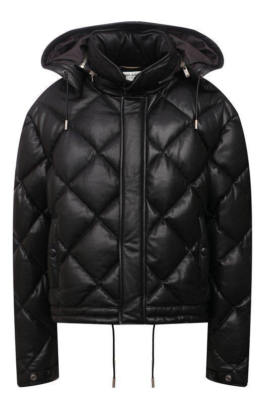 Saint Laurent шкіряний пуховик
