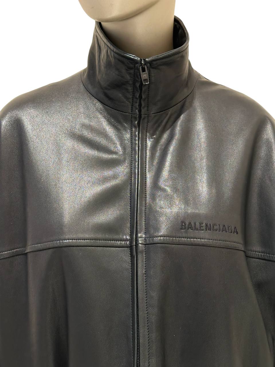 Balenciaga шкіряна куртка oversize #4