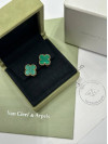 Van Cleef & Arpels серьги alhambra malachite #1