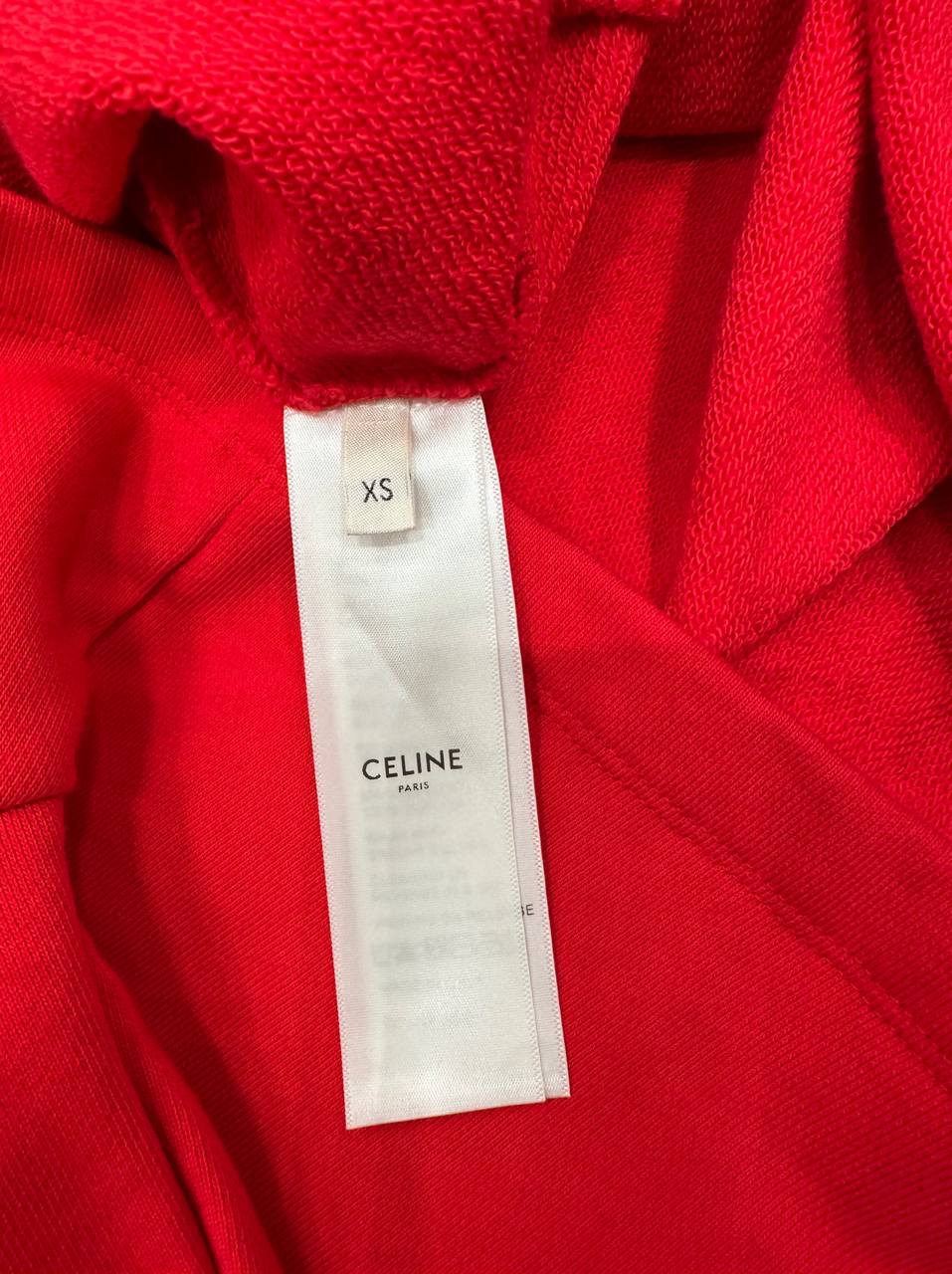 Celine укорочений світшот з логотипом #7
