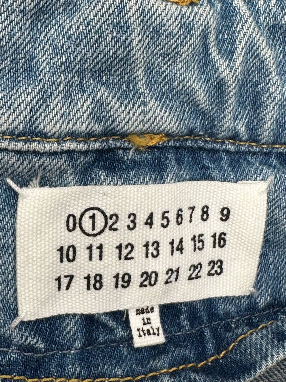 Maison margiela джинси широкого крою з декоративними швами #10