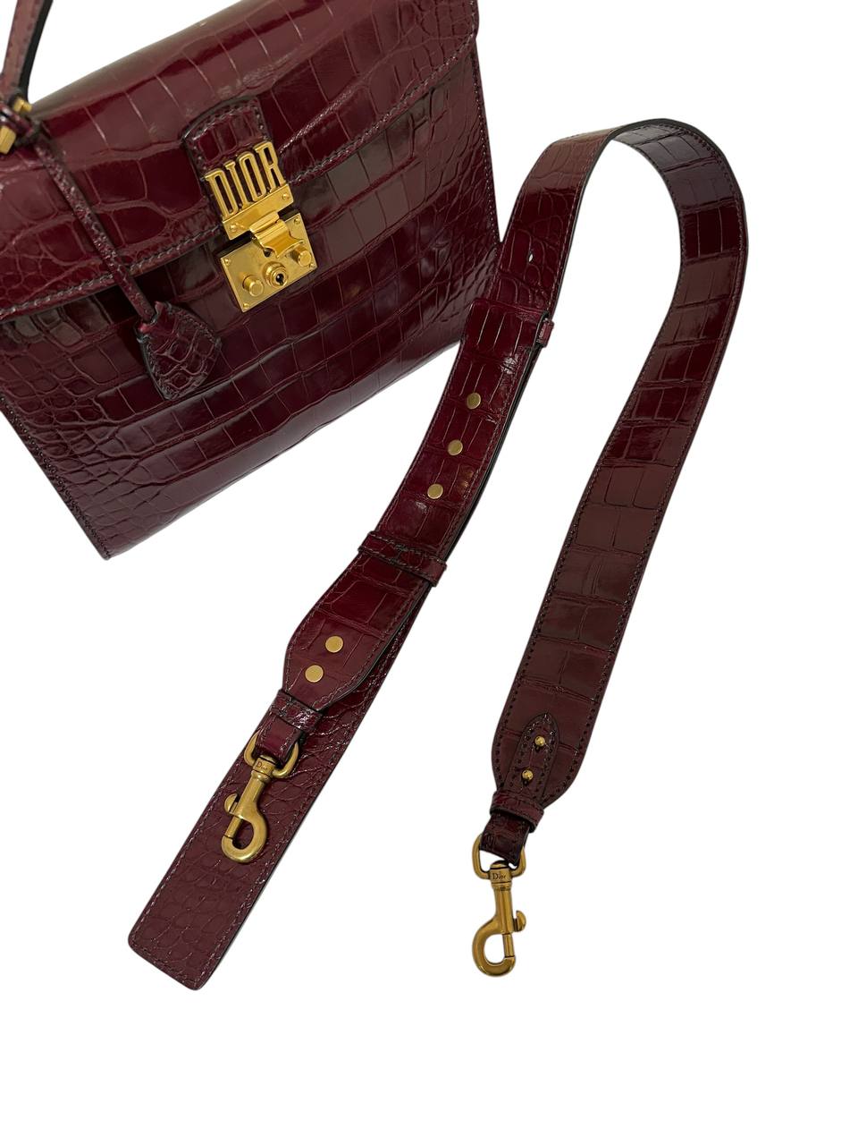 Christian Dior крокодилова сумка #8