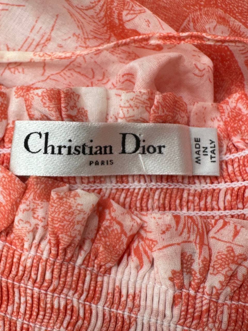 Christian Dior бавовняна сукня з принтом #4