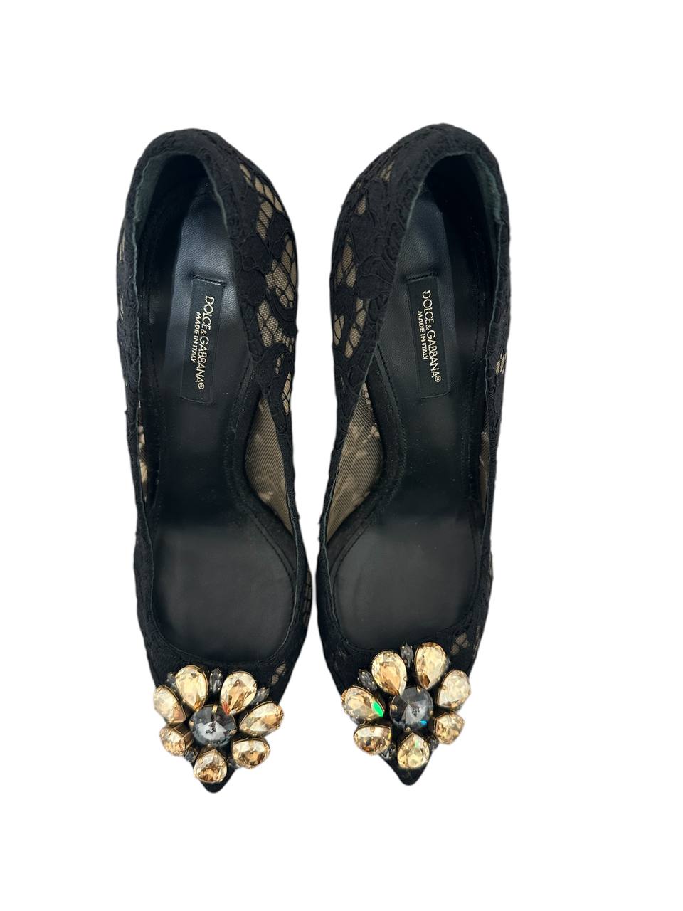 Dolce & Gabbana мереживні туфлі на підборах #6