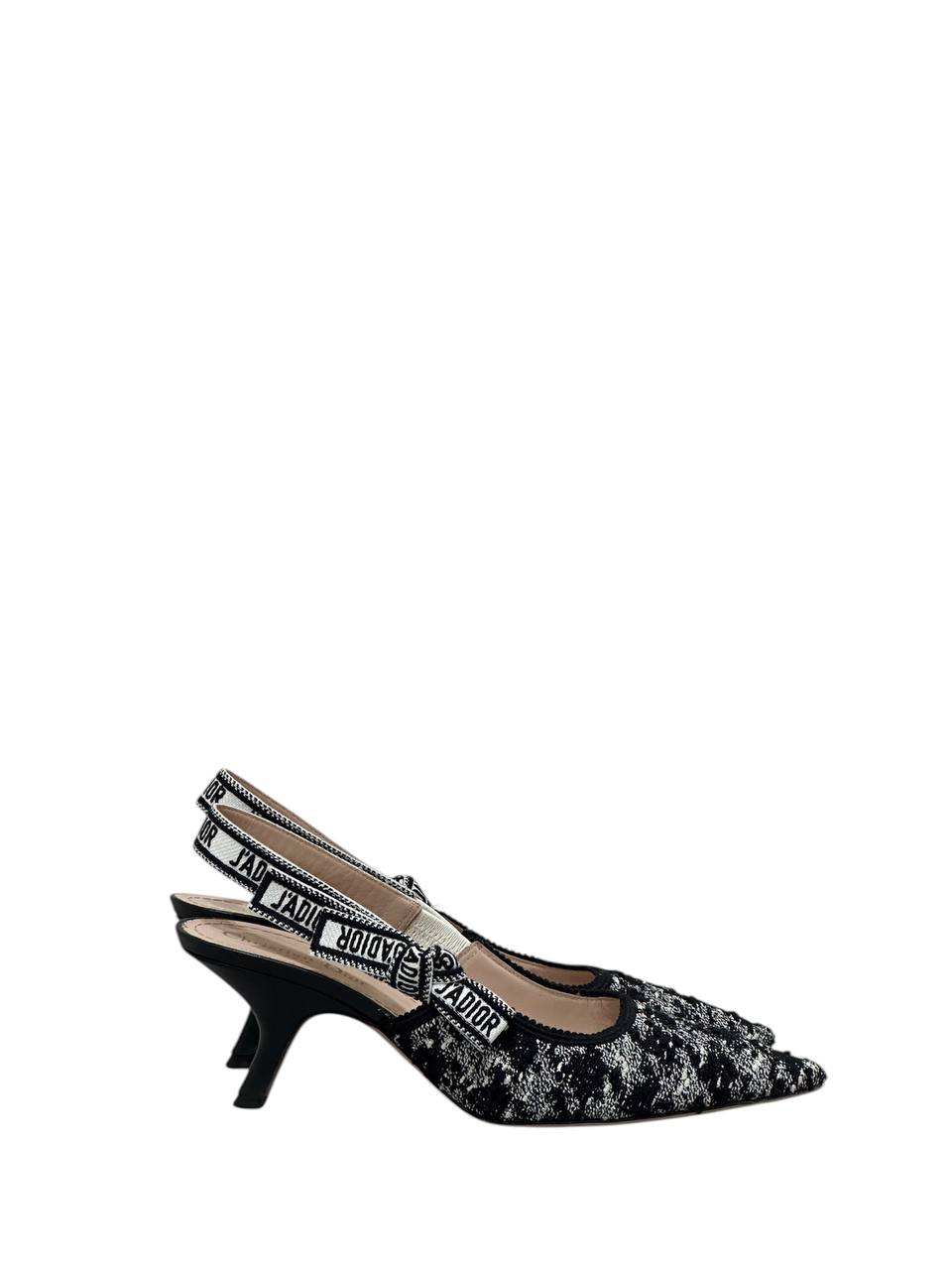Christian Dior текстильные туфли J’Adior с вышивкой  #2