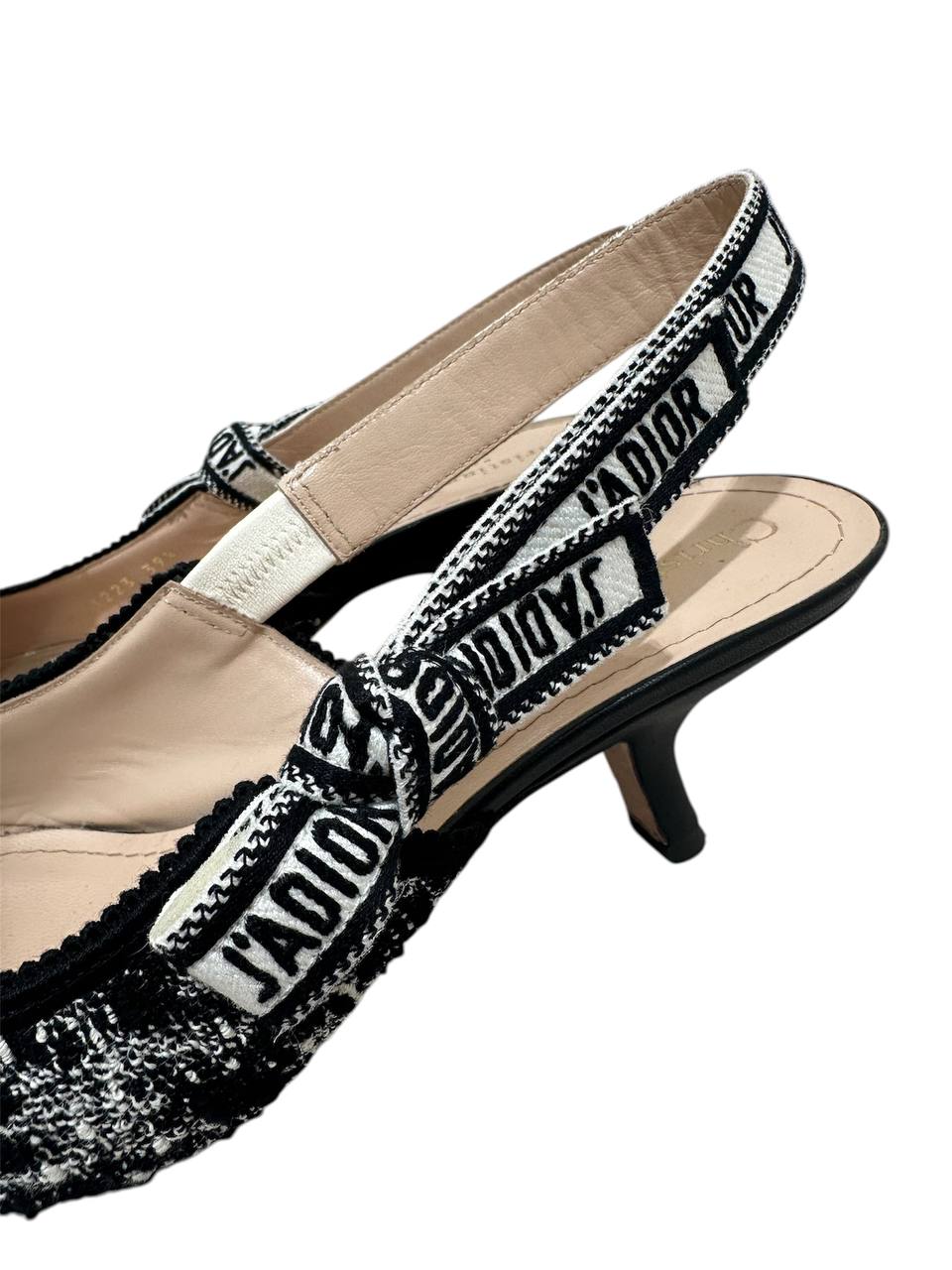 Christian Dior текстильные туфли J’Adior с вышивкой  #4