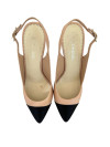Chanel slingback туфлі з перловим каблуком #3