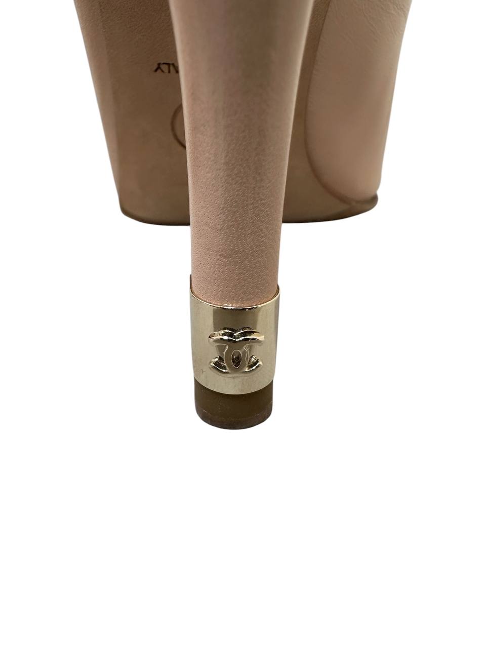 Chanel slingback туфлі з перловим каблуком #5