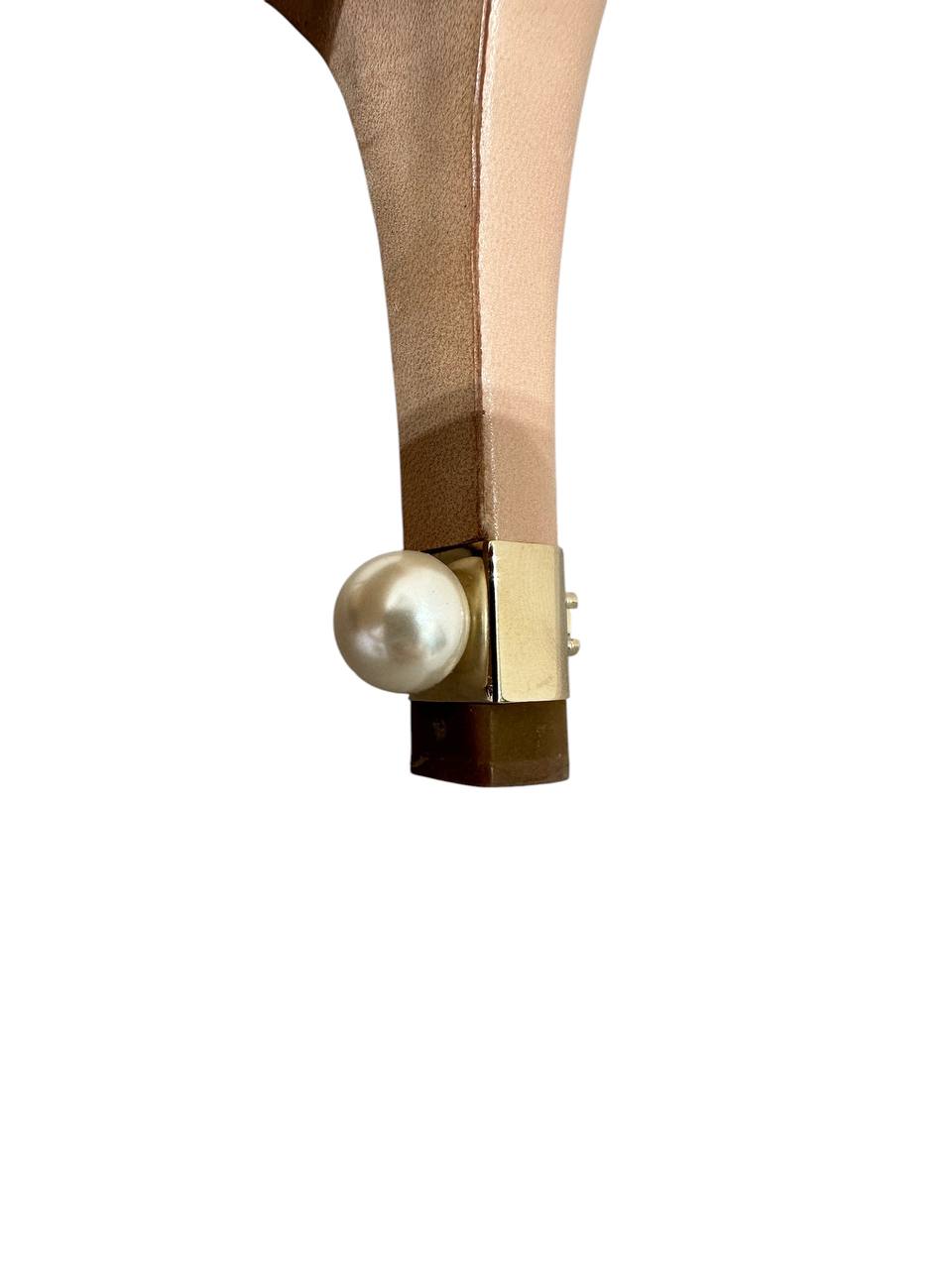 Chanel slingback туфлі з перловим каблуком #4