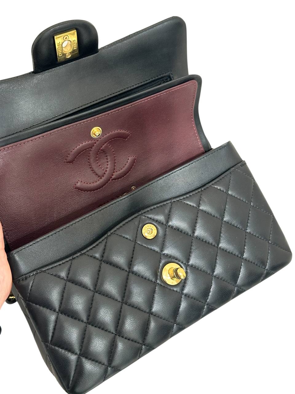 Chanel сумка Classic Flap Small 2024 із чорної шкіри #3