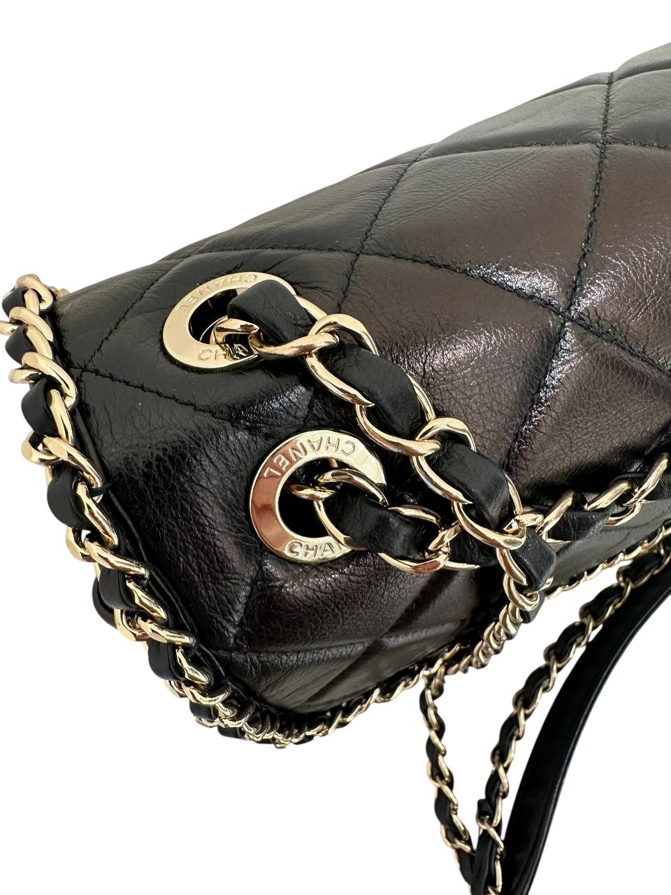 Chanel сумка Classic Flap із чорної шкіри #5