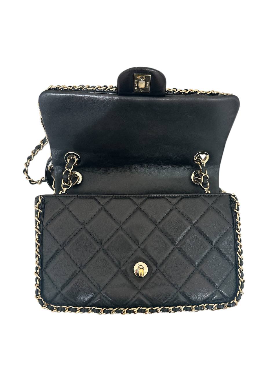 Chanel сумка Classic Flap із чорної шкіри #3