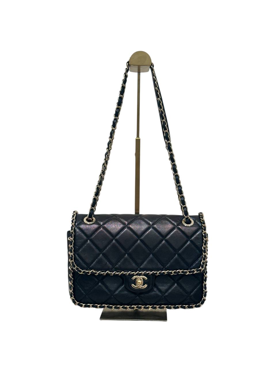 Chanel сумка Classic Flap із чорної шкіри #2