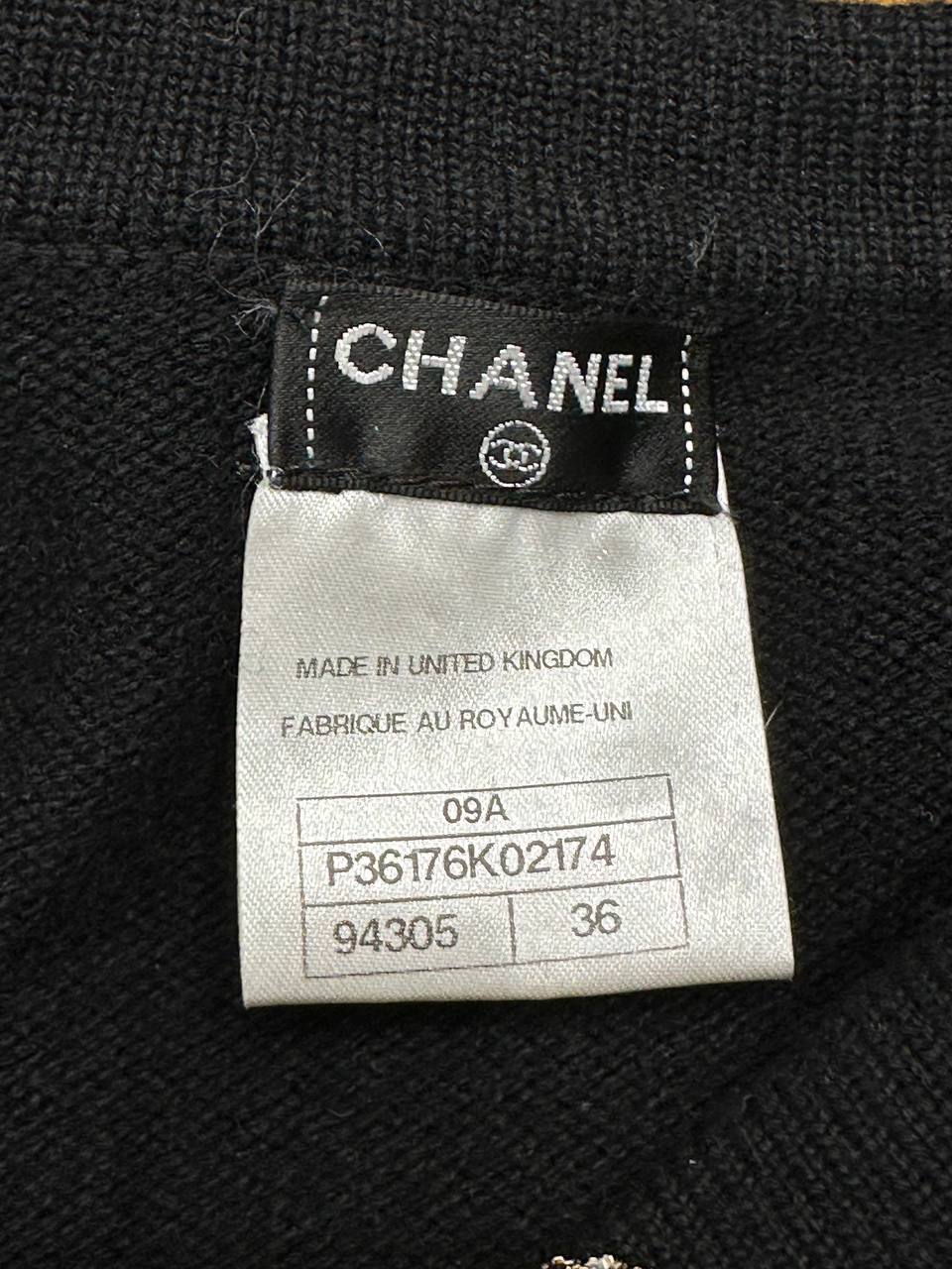 Подовжений кардиган Chanel із декоративними ґудзиками, колекція Fall 2009 #5