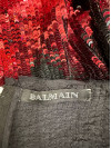 Вечірня сукня Balmain з червоно-чорними паєтками #5