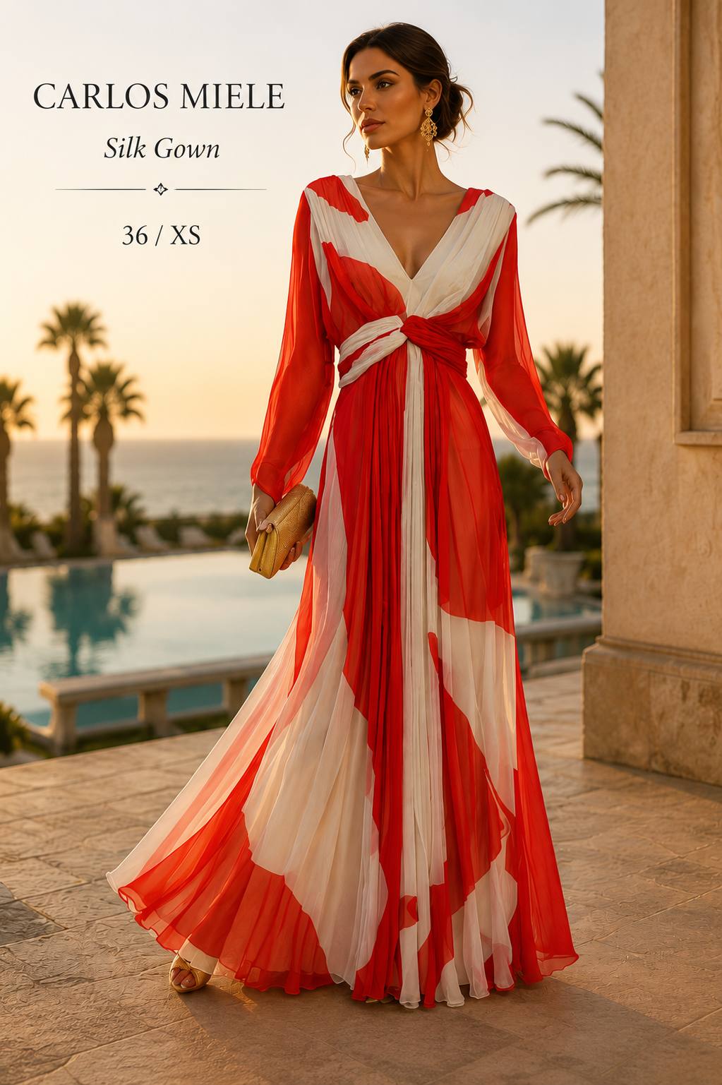 Carlos Miele Silk Maxi Dress #2