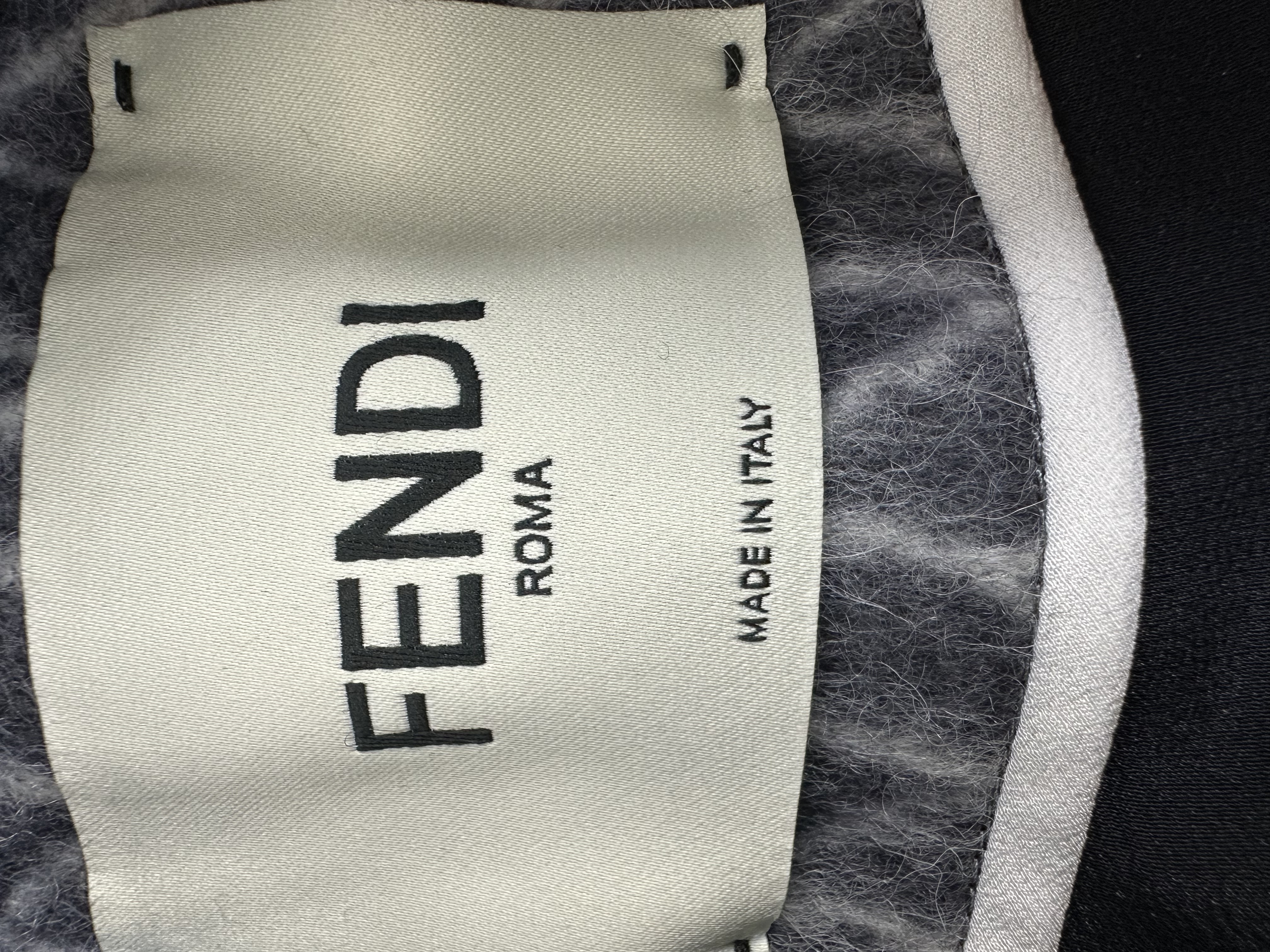 Fendi пальто з вовни та альпаки з манжетами з норки #5